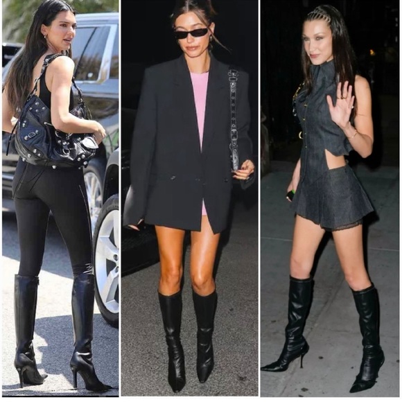 JIMMY CHOO/Vintage RARE hard to find SIZE 41 black high heel knee high boot - Picture 5 of 7